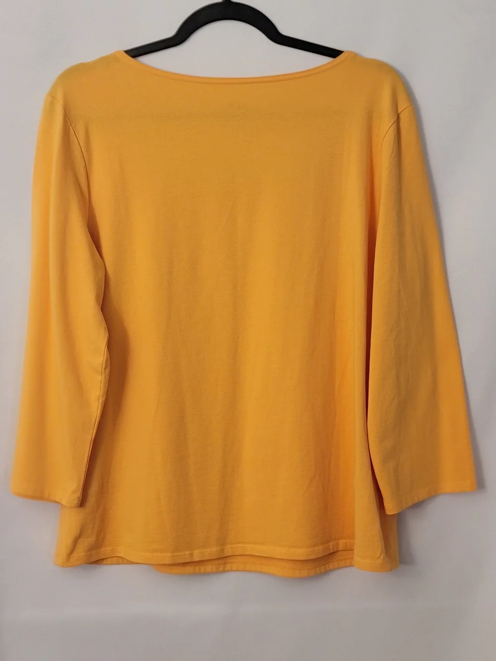 J. Jill Square Neck 3/4 Sleeve Top Size L
